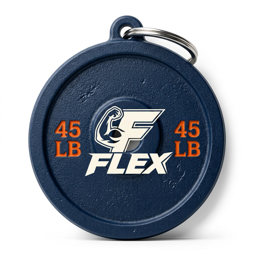 Weight Plate Keychain