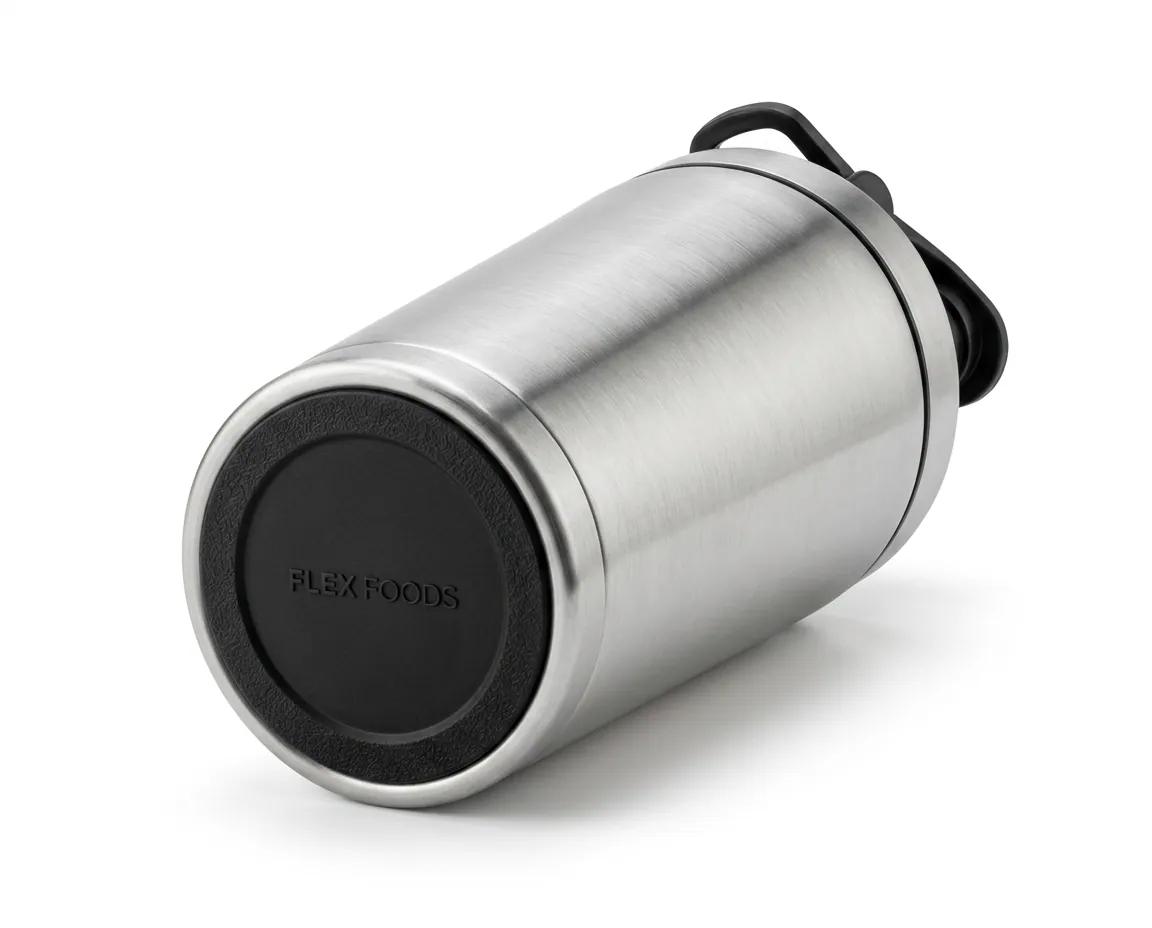 Base du shaker à protéines en acier inoxydable avec coussinet Flex Foods moulé