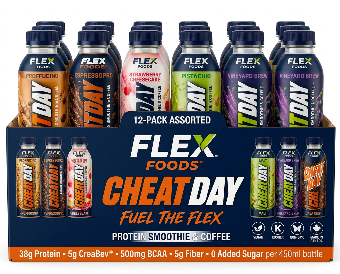 Flex CheatDay Smoothies — 12-Pack Assorted