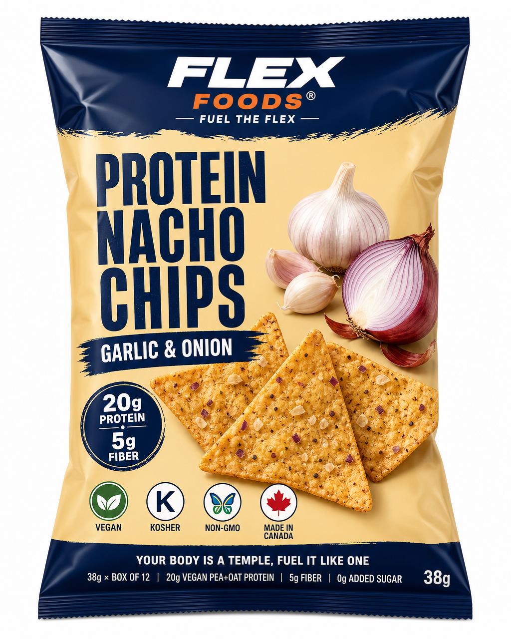 Flex Nacho Chips — Garlic and Onion