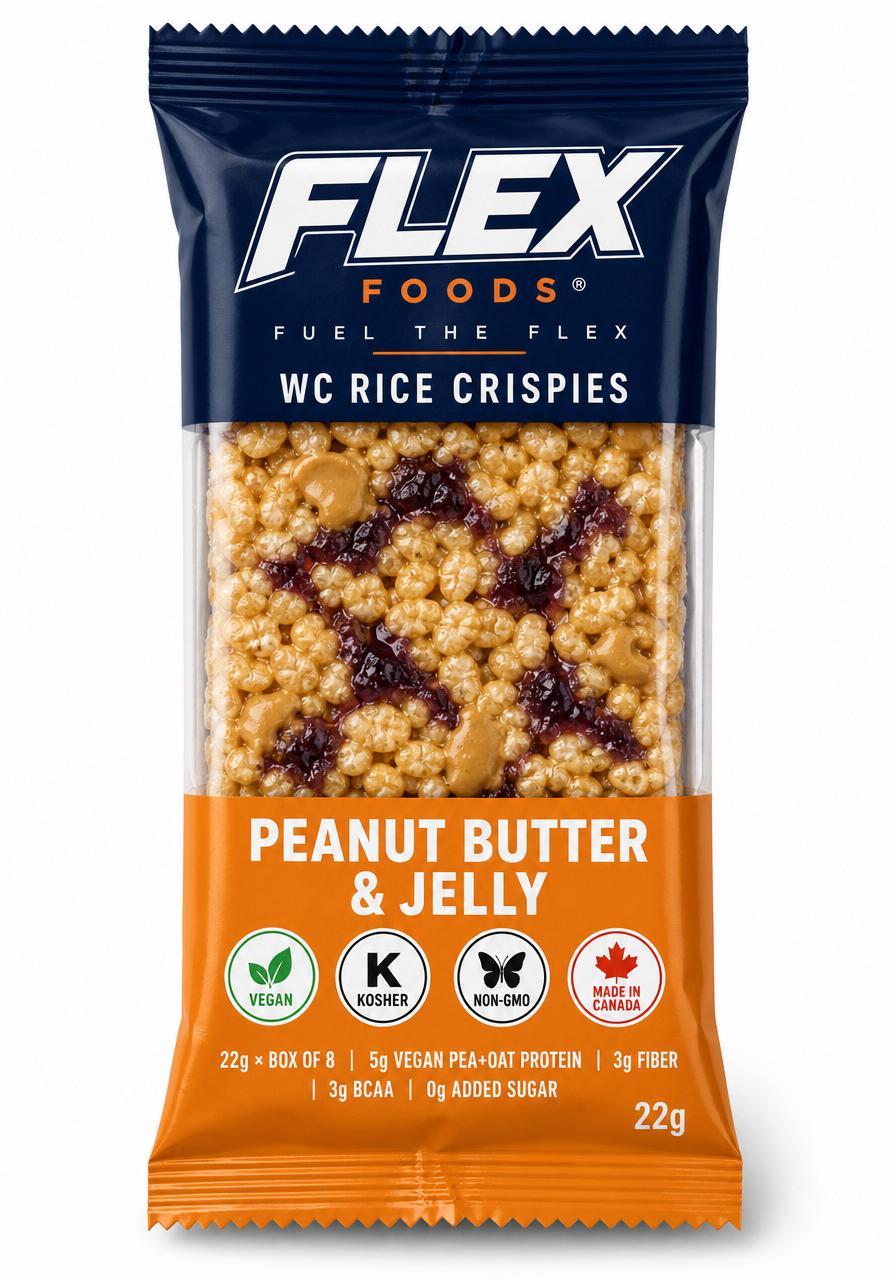 Flex Crispies — Peanut Butter & Jelly