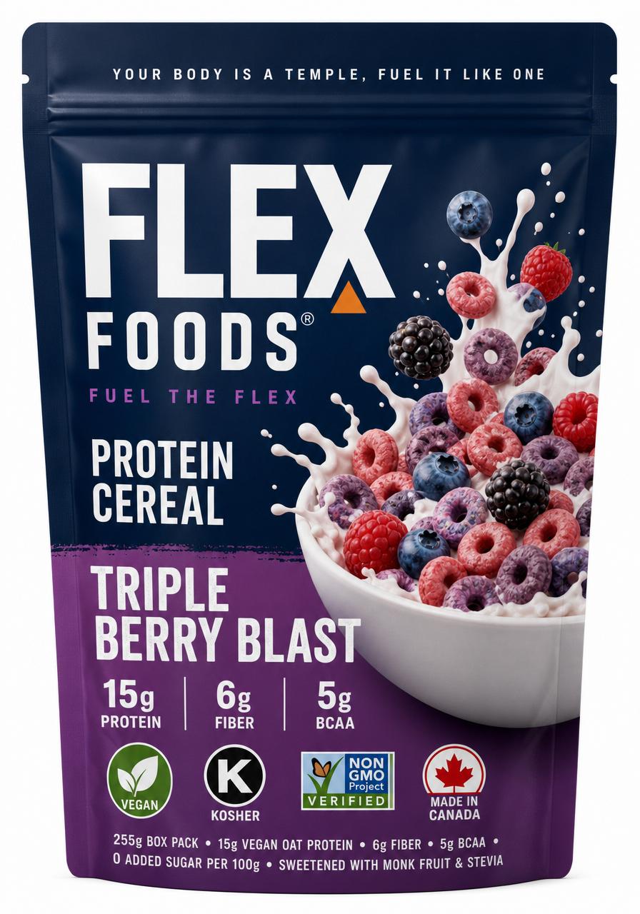 Flex Cereal — Triple Berry Blast