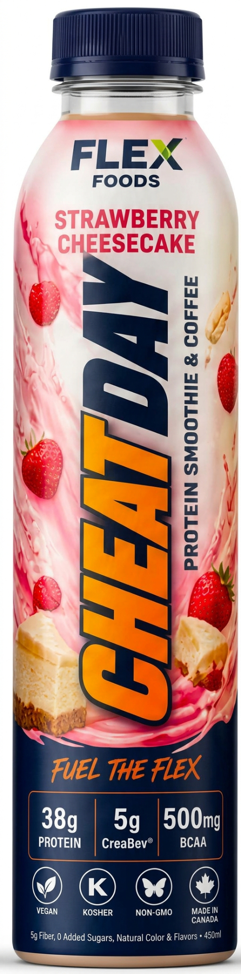 Flex CheatDay Smoothies — Strawberry Cheesecake