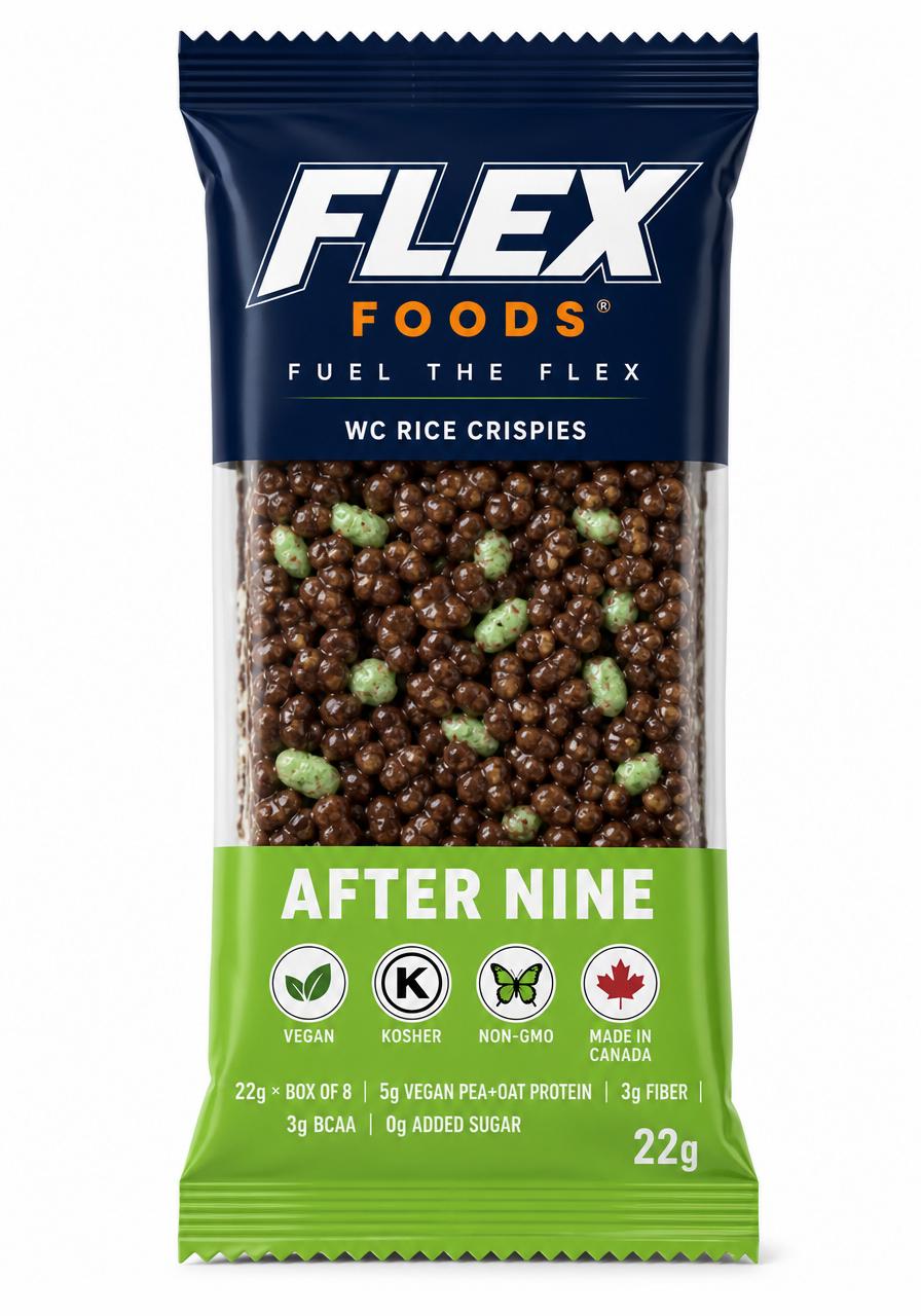 Flex Crispies — After Nine (Dark Chocolate + Mint)