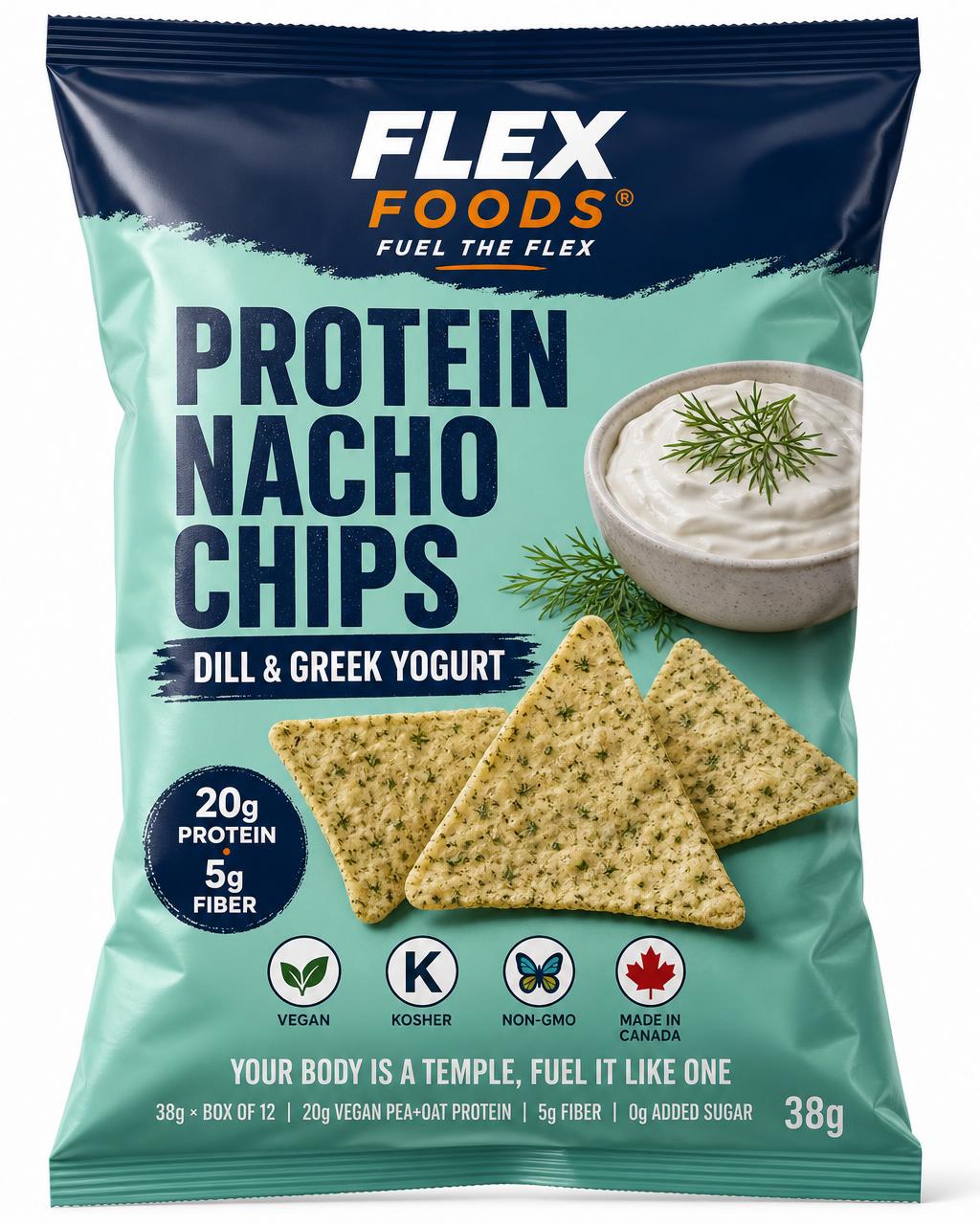 Flex Nacho Chips — Dill & Greek Yogurt