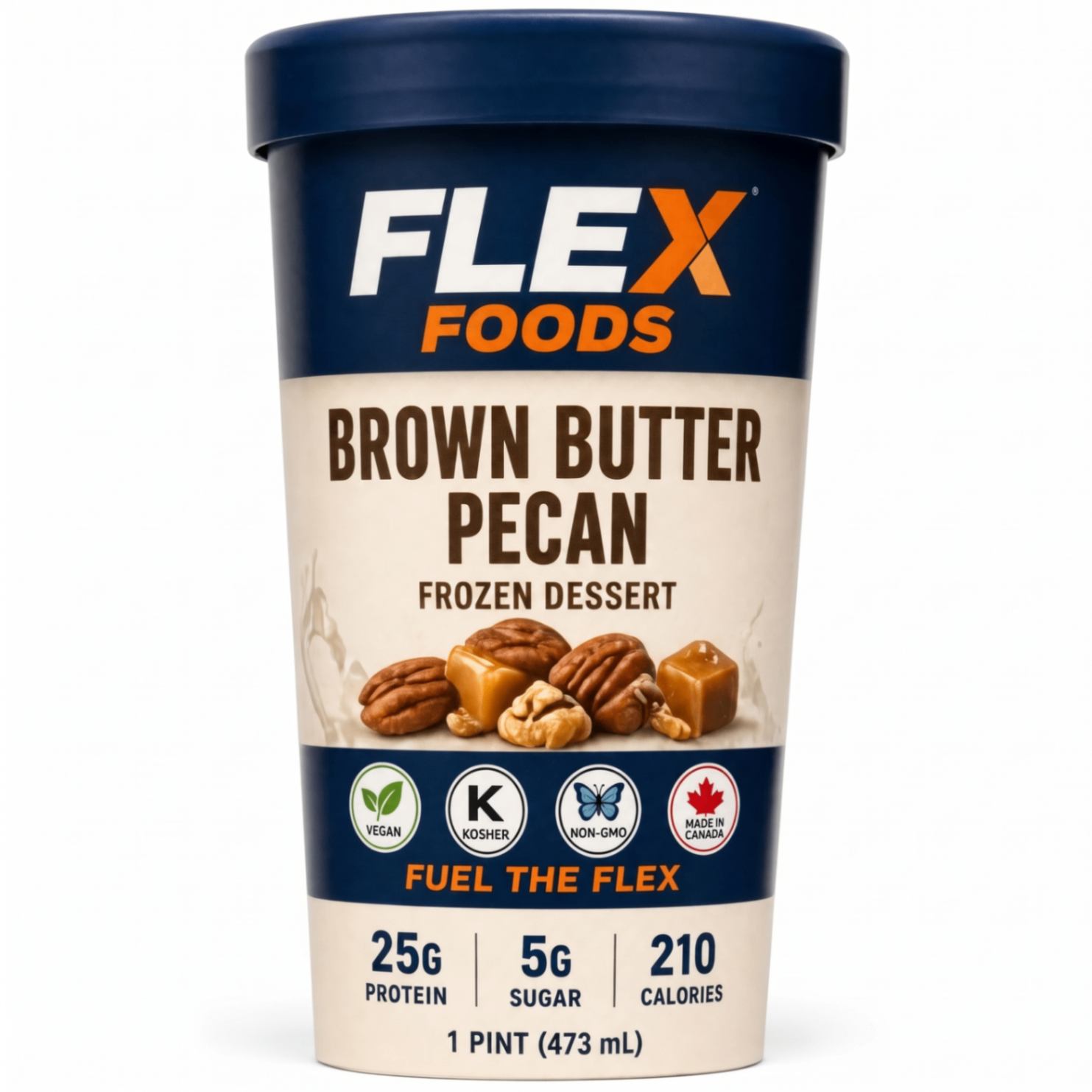 Flex Frozen Dessert — Brown Butter Pecan