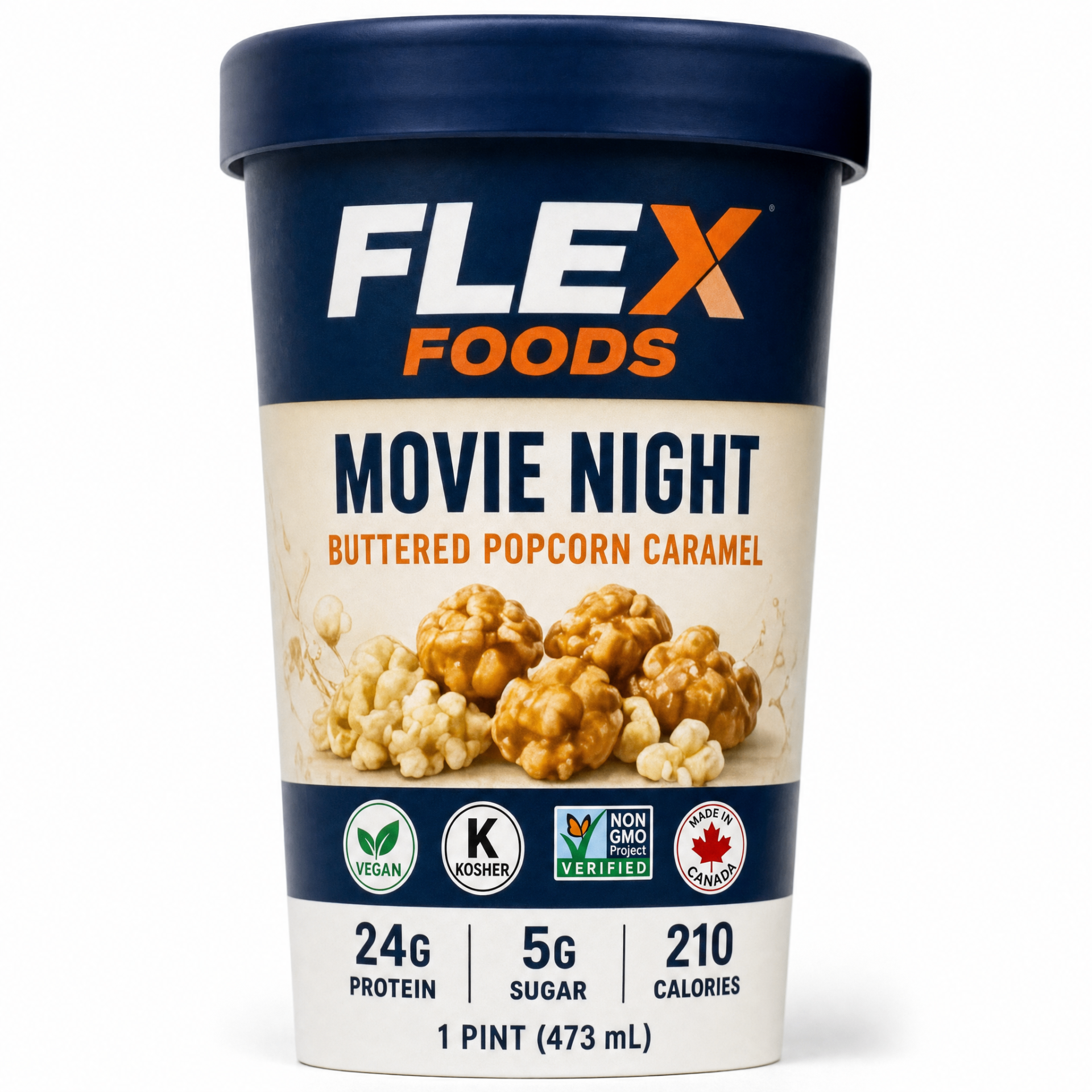 Flex Frozen Dessert — Movie Night - Buttered Caramel Popcorn