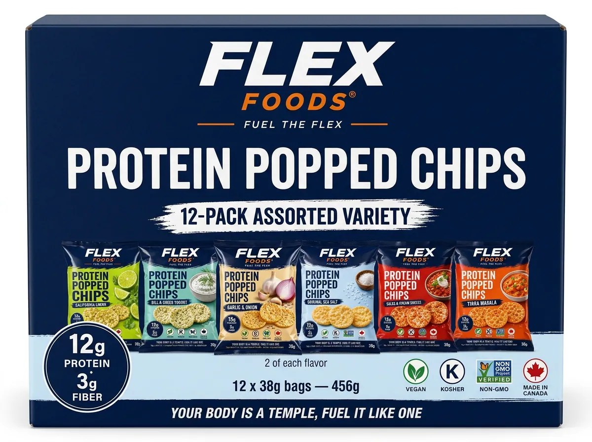 Flex Popped Chips — 12-Pack variety box
